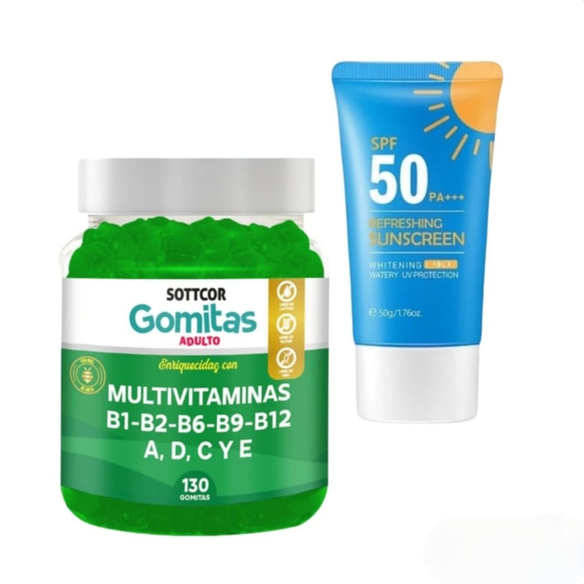 GENERICO - MULTIVITAMINAS B1-B2-B6 GOMITAS SOTTCOR REGALO BLOQUEADOR REFRESCANTE