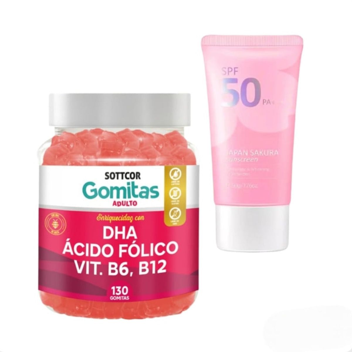 GENERICO - DHA PRENATAL GOMITAS SOTTCOR + REGALO BLOQUEADOR JAPAN SAKURA