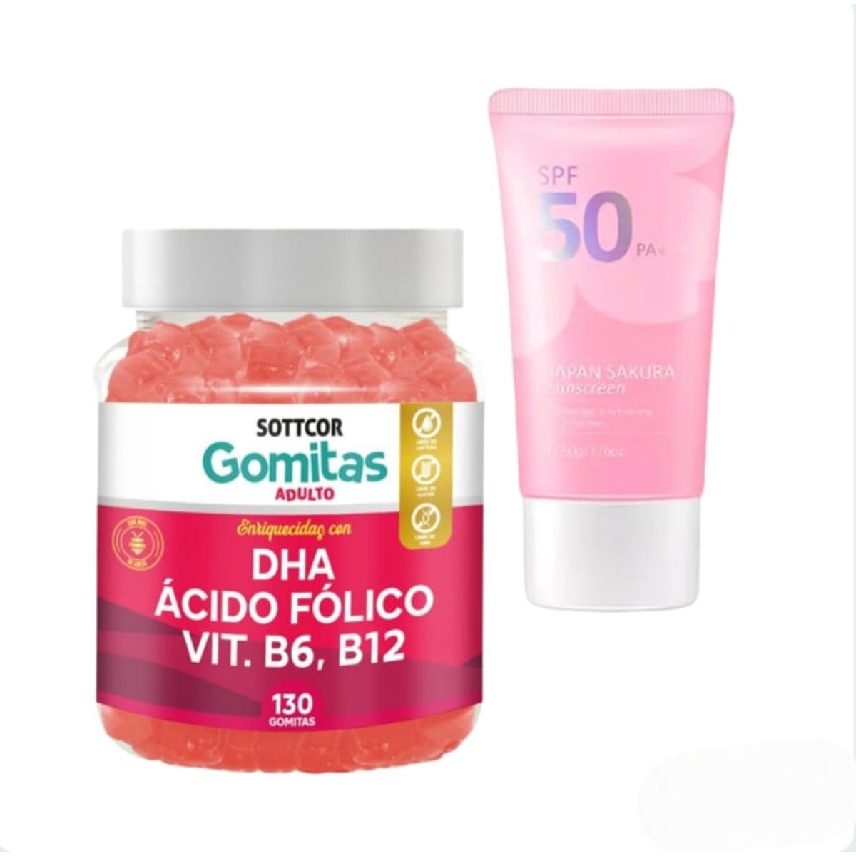 GENERICO - DHA PRENATAL GOMITAS SOTTCOR + REGALO BLOQUEADOR JAPAN SAKURA