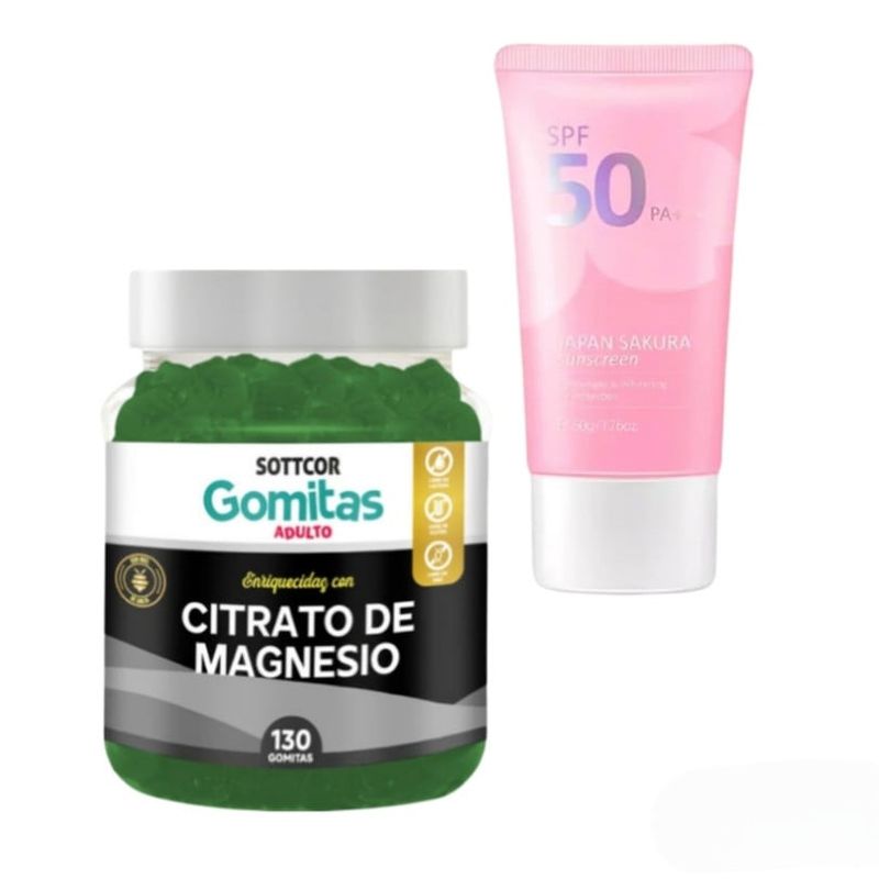 GENERICO - CITRATO DE MAGNESIO GOMITAS SOTTCOR + REGALO BLOQUEADOR JAPAN SAKURA