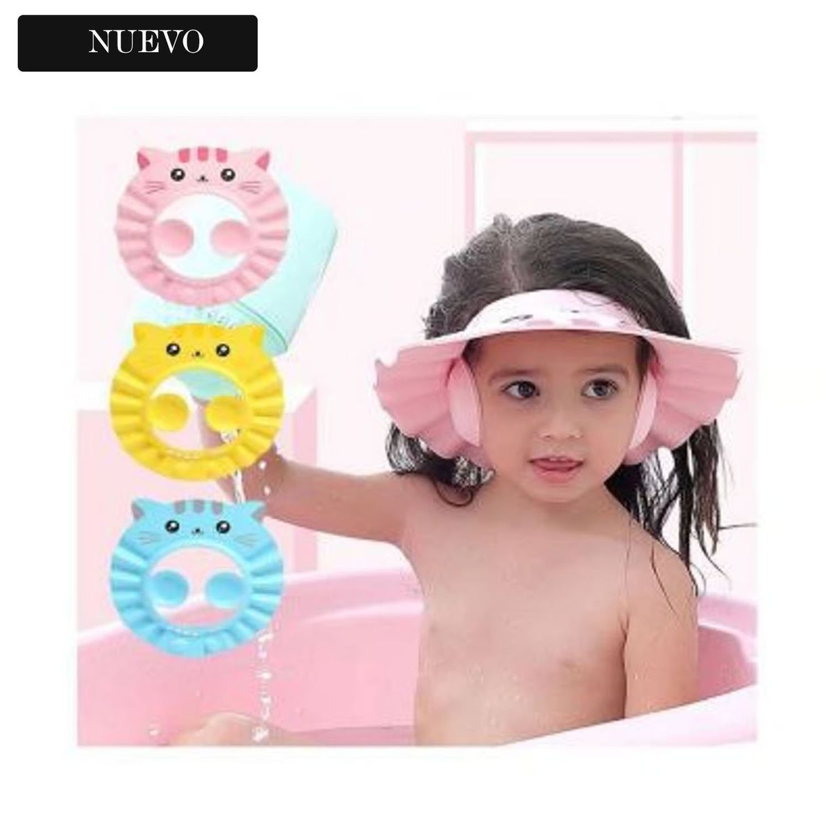 GENERICO - Gorra de Baño Ducha para Bebes Ajustable X3UN