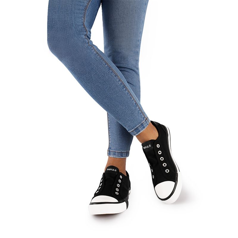 IMPULS - Zapatillas urbanas Mujer Impuls Indara01 Negro
