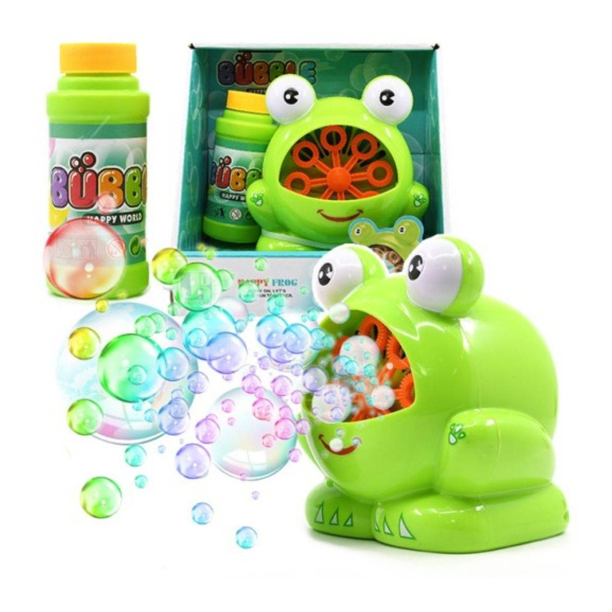 GENERICO - Maquina De Burbujas Modelo Ranita Para Niños Juguete De Baño