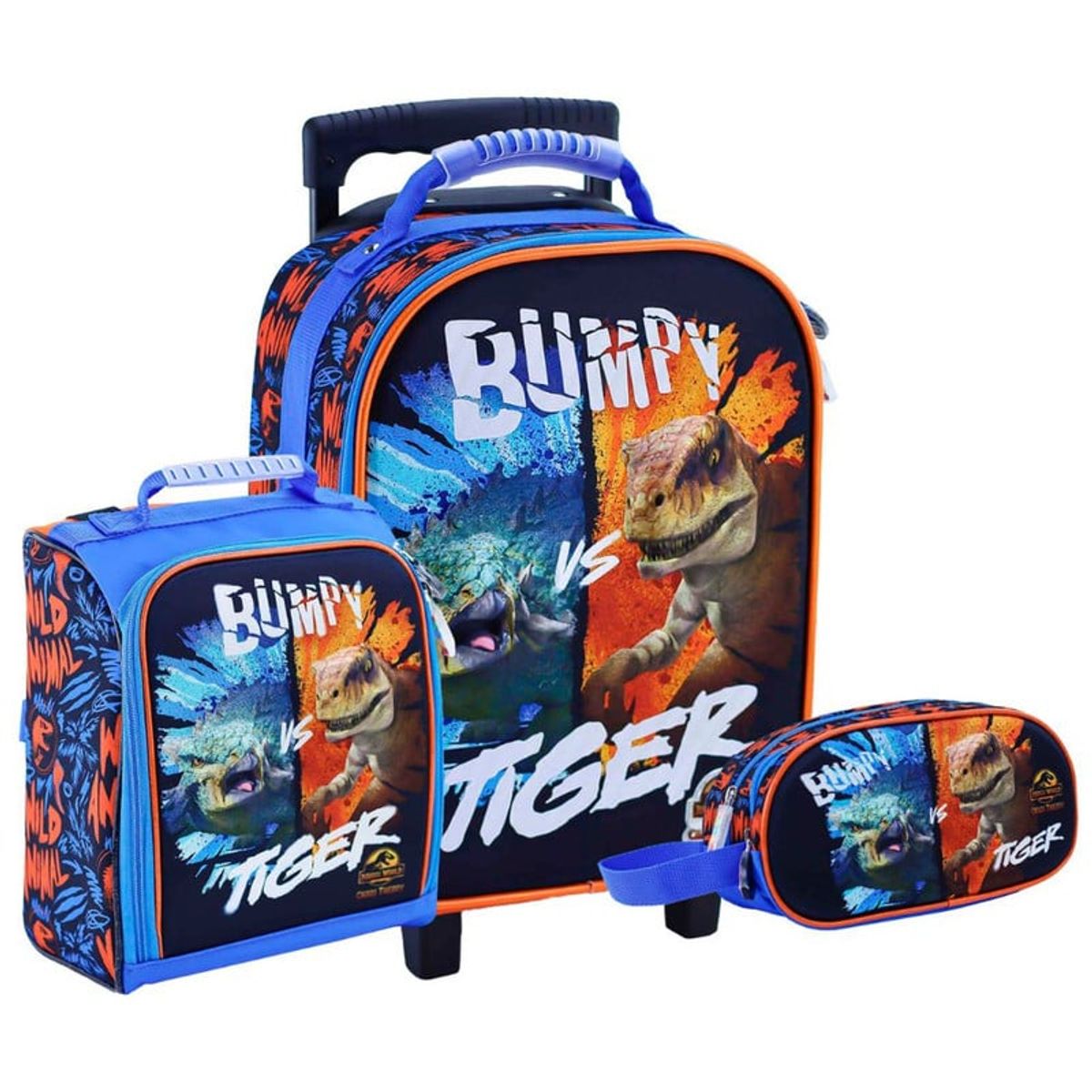 SCOOL - Set Scool Magic Maleta Lonchera Cartuchera Jurassic 3D