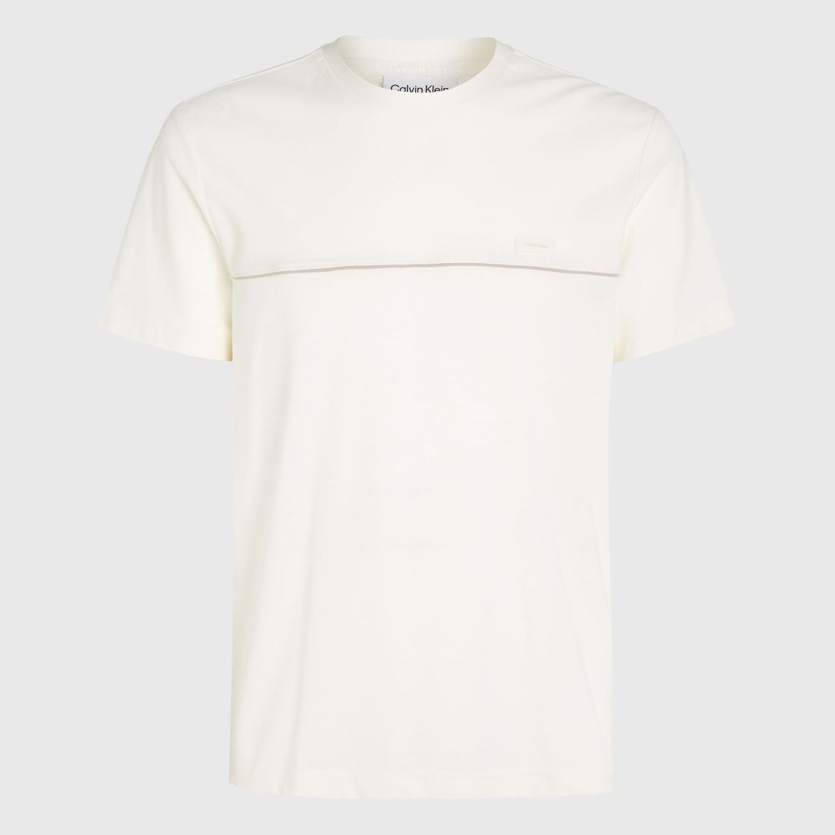 CALVIN KLEIN - CAMISETA TEXTURE MIX PIPING T-SHIRT CK