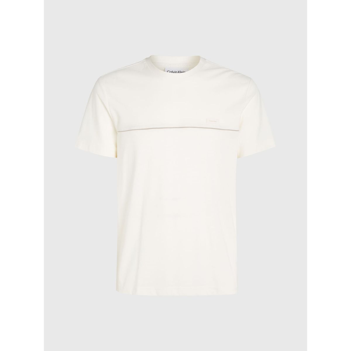 CALVIN KLEIN - CAMISETA TEXTURE MIX PIPING T-SHIRT CK