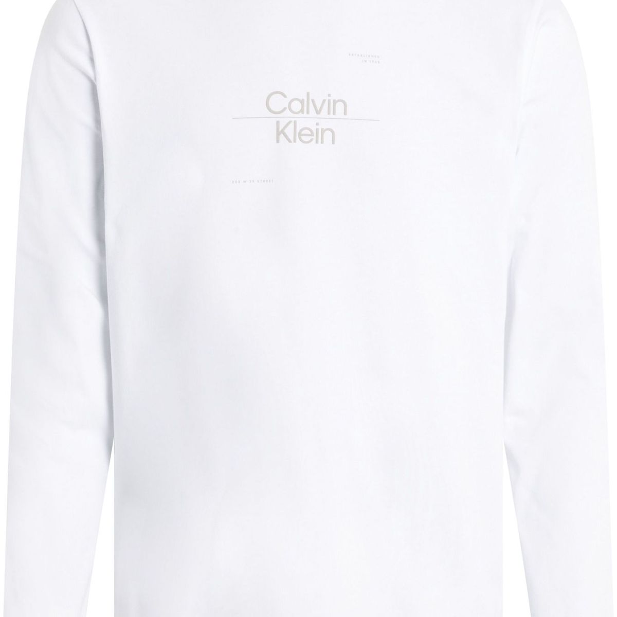 CALVIN KLEIN - CAMISETA OPTIC LINE LOGO LS T-SHIRT