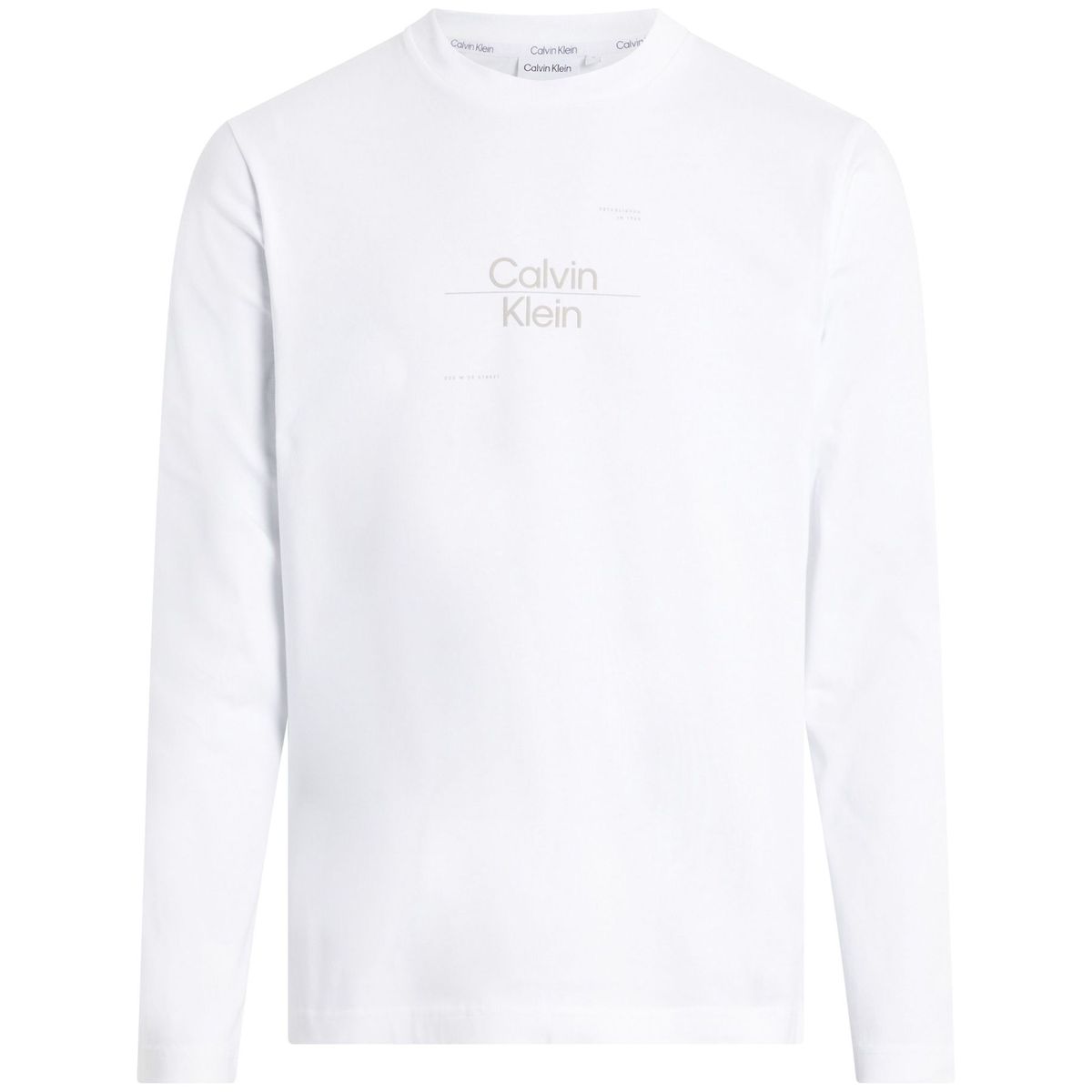 CALVIN KLEIN - CAMISETA OPTIC LINE LOGO LS T-SHIRT