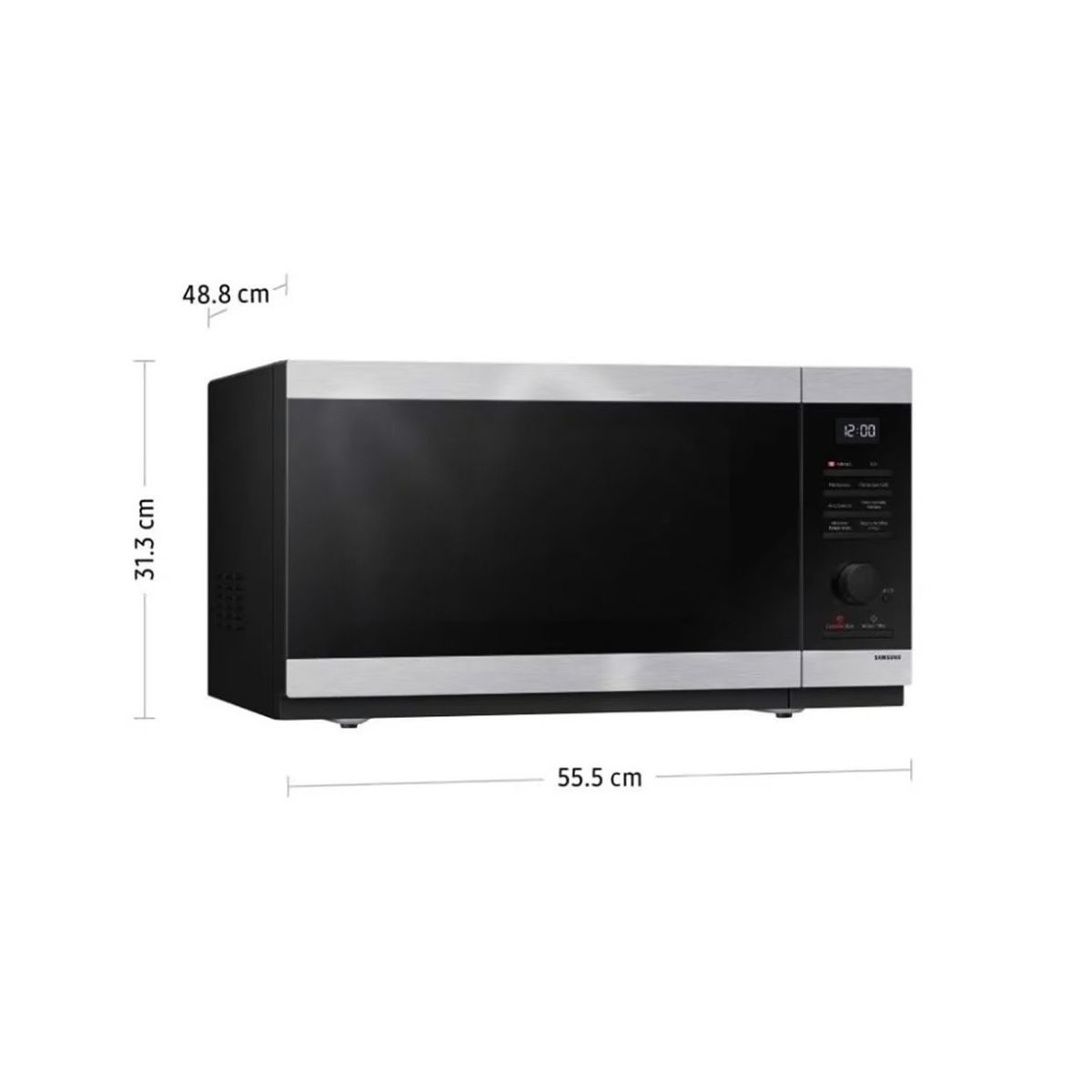 SAMSUNG - Horno Microondas Samsung 40L Acero Inoxidable Grill - MG40DG5524ATPE