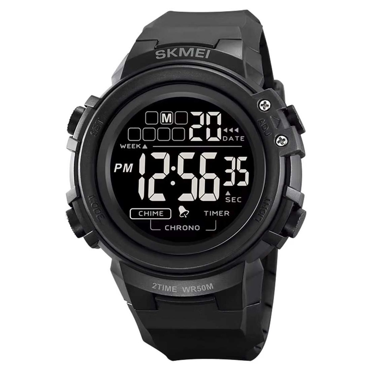 SKMEI - Reloj Skmei 2260 Hombre Deportivo Digital Dual Multifunción - Negro