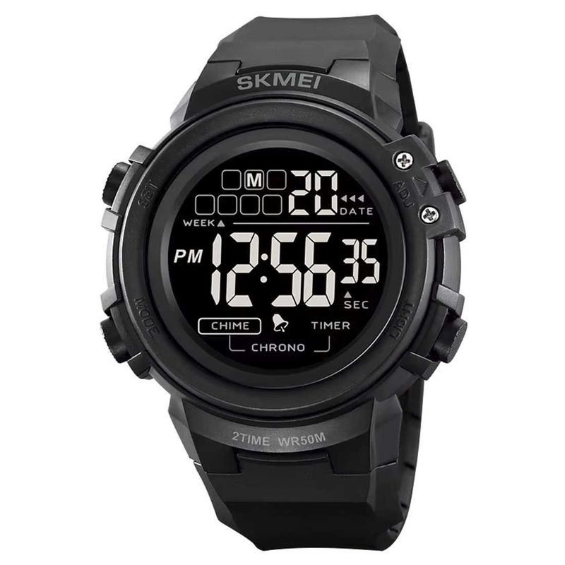 SKMEI - Reloj Skmei 2260 Hombre Deportivo Digital Dual Multifunción - Negro