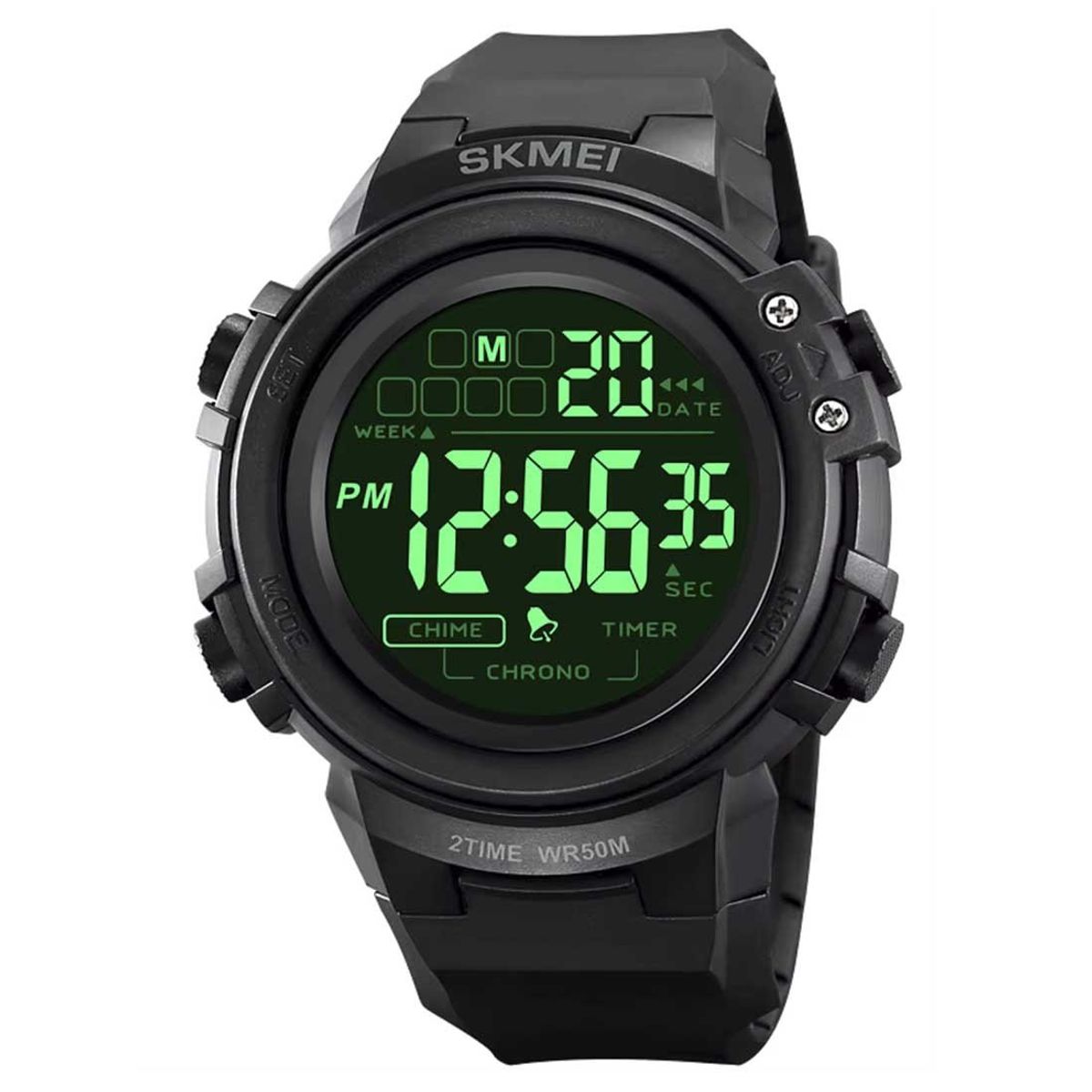 SKMEI - Reloj Skmei 2260 Hombre Deportivo Digital Dual Multifunción - Negro