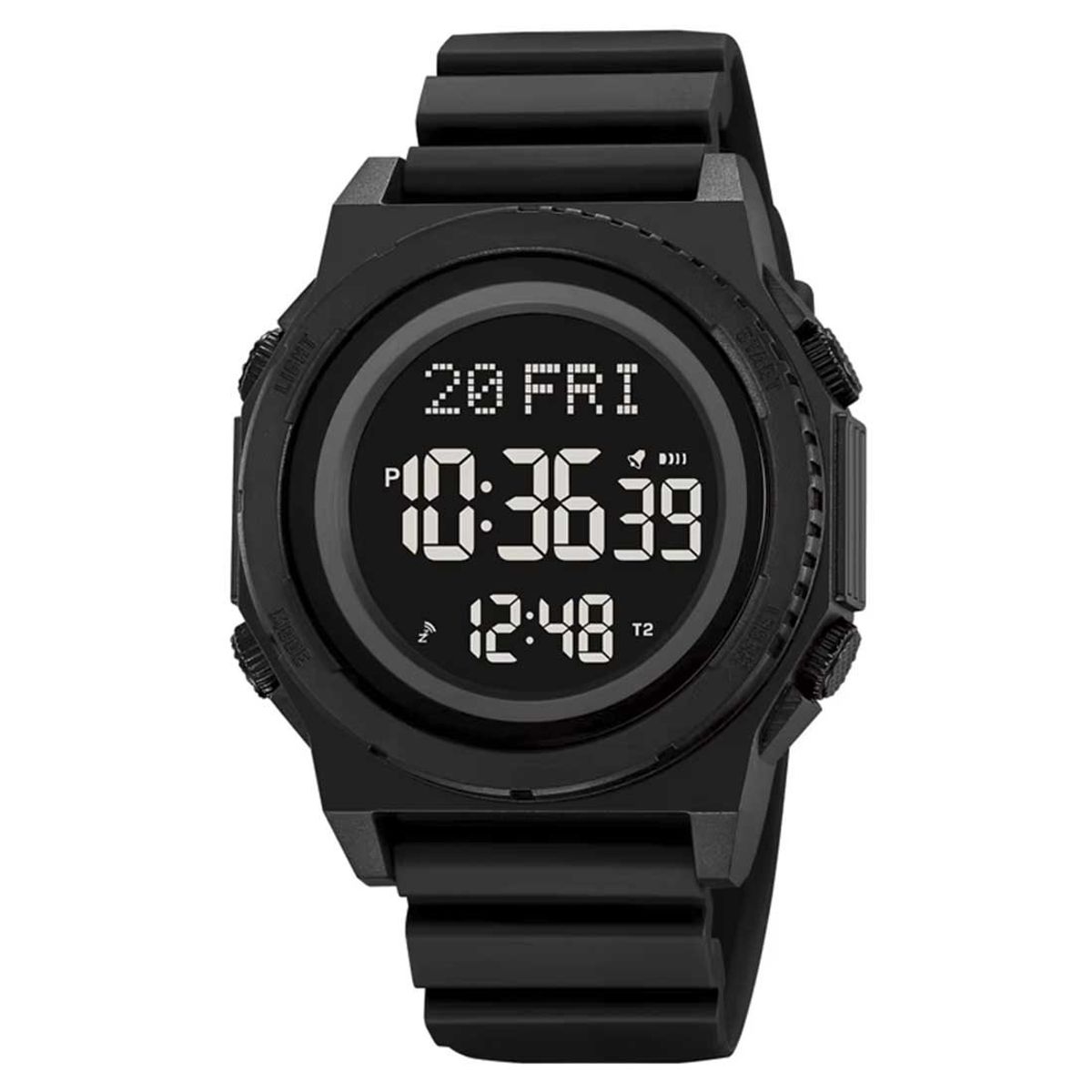 SKMEI - Reloj Skmei 2357 Hombre Deportivo Digital 4 Alarmas Multi Hora - Negro