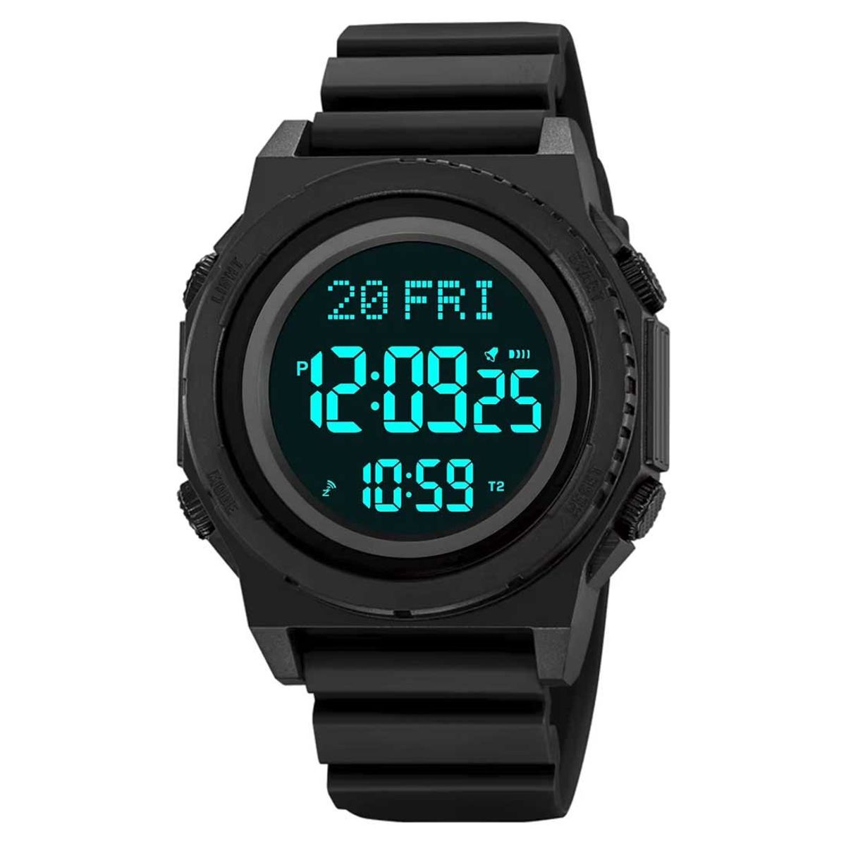SKMEI - Reloj Skmei 2357 Hombre Deportivo Digital 4 Alarmas Multi Hora - Negro