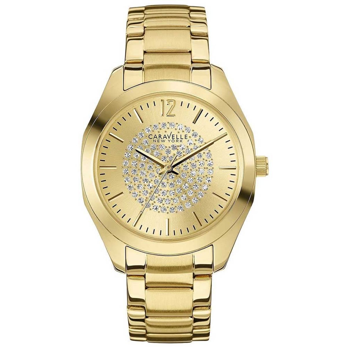 CARAVELLE NEW YORK - Reloj Caravelle by Bulova Mujer 44L159 Analógico con Piedras - Dorado