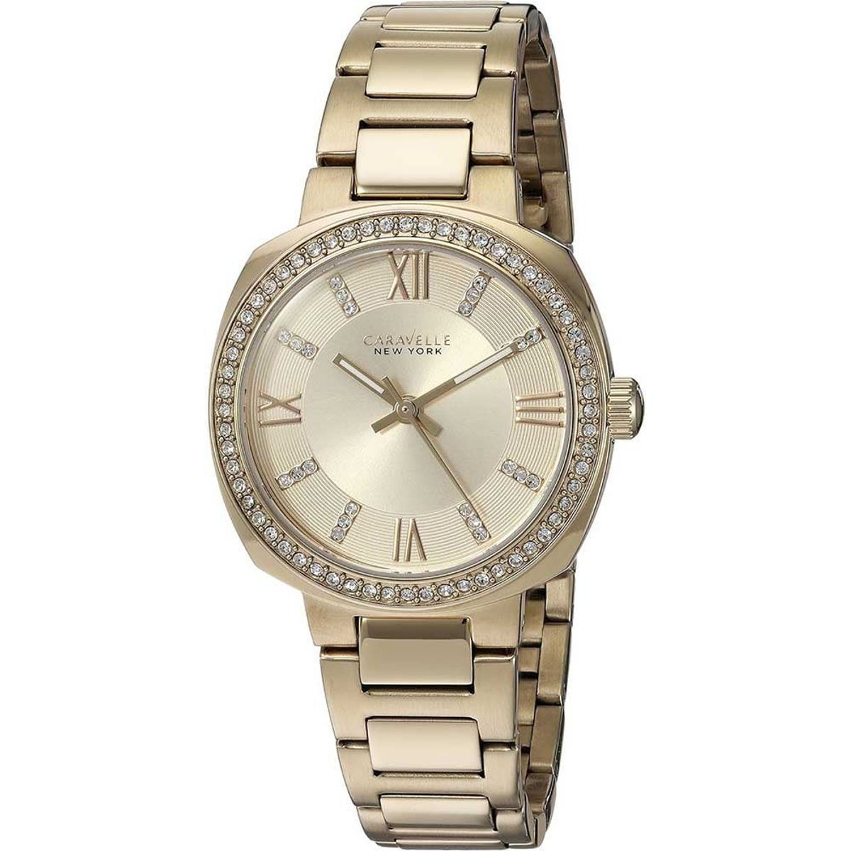 CARAVELLE NEW YORK - Reloj Mujer Caravelle by Bulova 44L225 Cristales Swarovski - Dorado