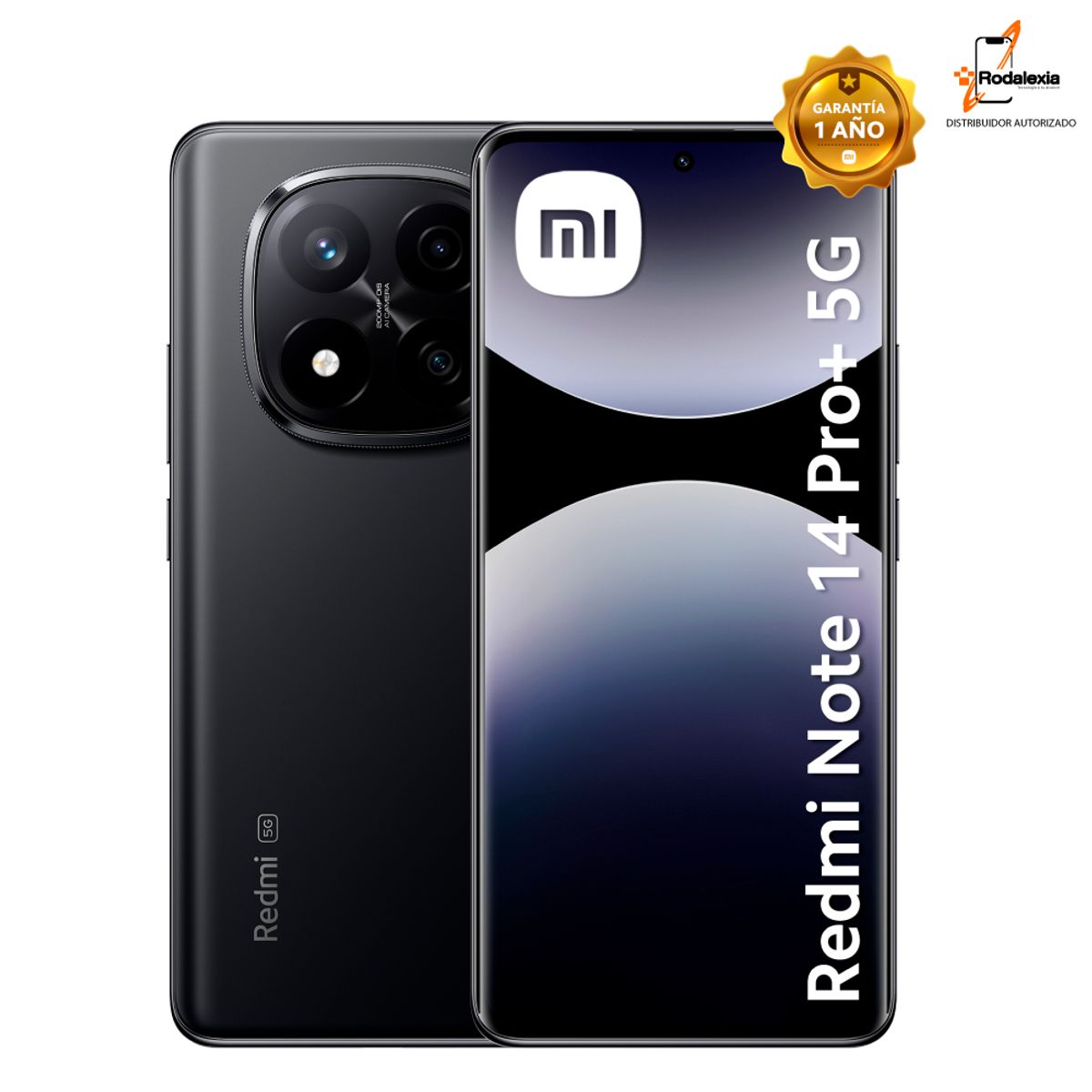 XIAOMI - CELULAR XIAOMI REDMI NOTE 14 PRO+ 5G 8+256GB COLOR NEGRO MEDIANOCHE