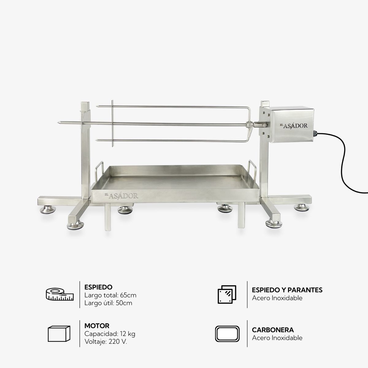 EL ASADOR - Asador eléctrico premium