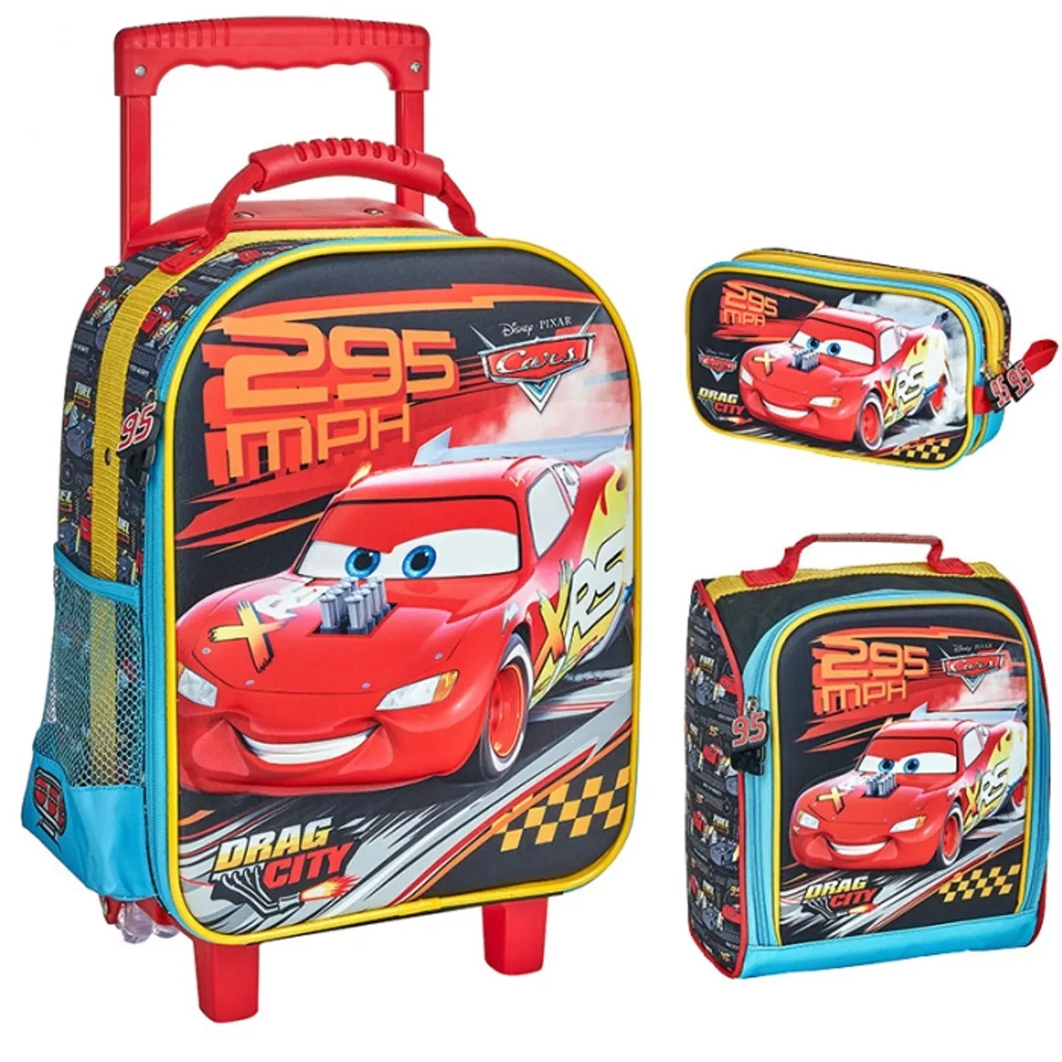 SCOOL - Mochila Disney Rayo mcqueen Tamaño A4 Original