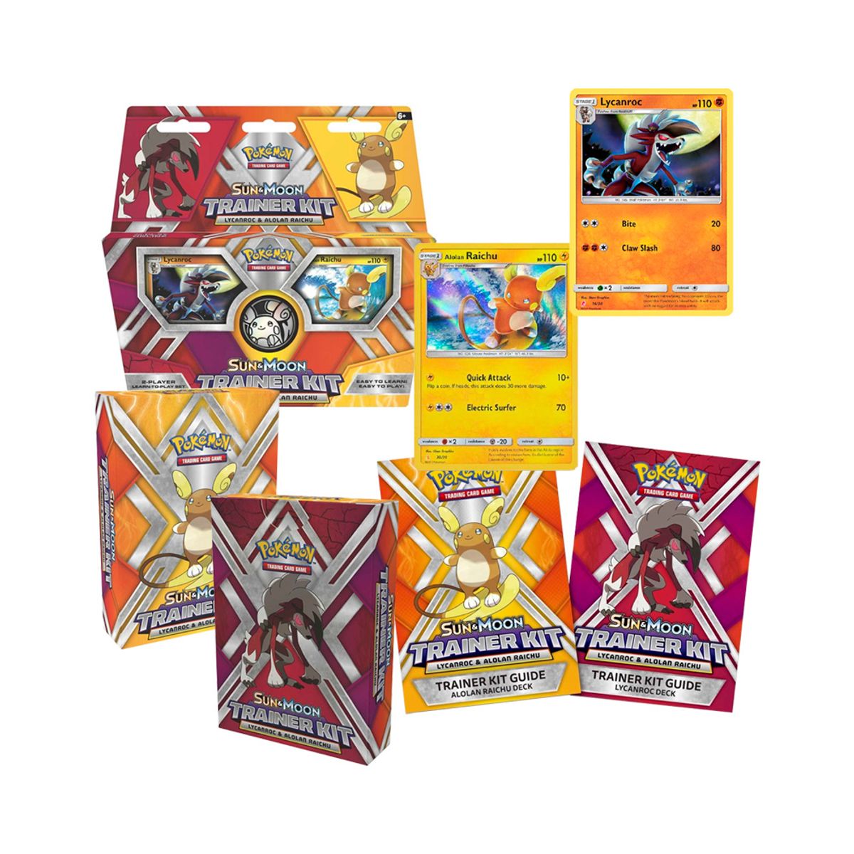 POKEMON - Pokemon TCG Trainer Kit Lycanroc Vs Raichu Ingles