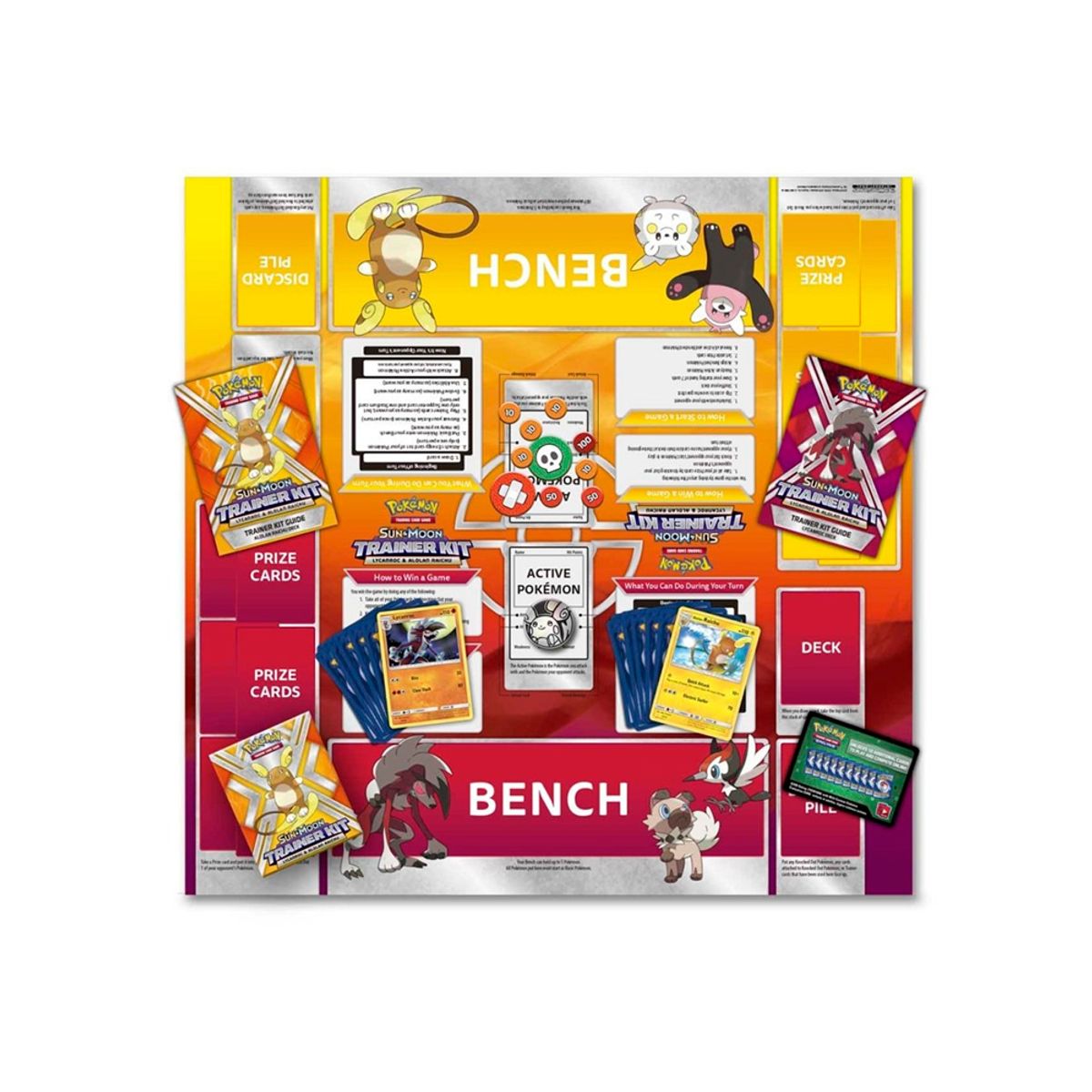 POKEMON - Pokemon TCG Trainer Kit Lycanroc Vs Raichu Ingles