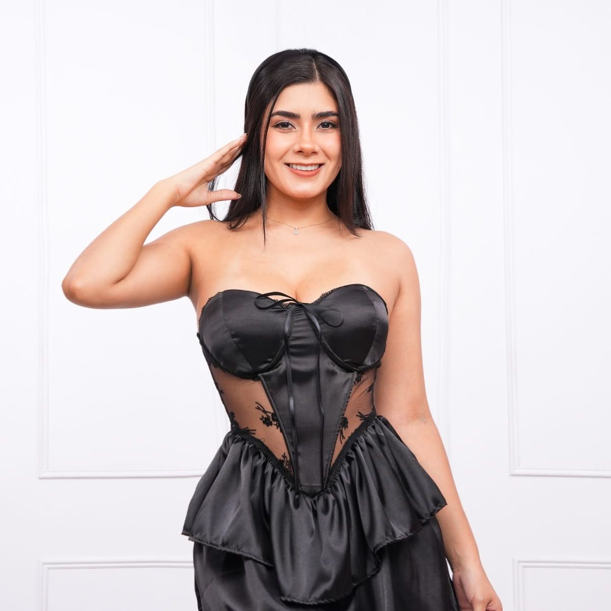 GAVISANDO - Mini Dress Sexy - Vestido Short con Encajes Laterales