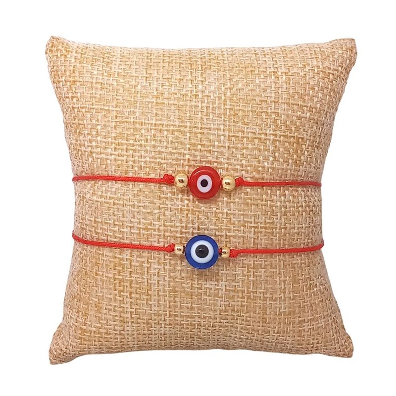 LUCYANA JOYAS Y ACCESORIOS - Pulsera para Parejas de hilo rojo con Ojo Turco - Joyas Lucyana