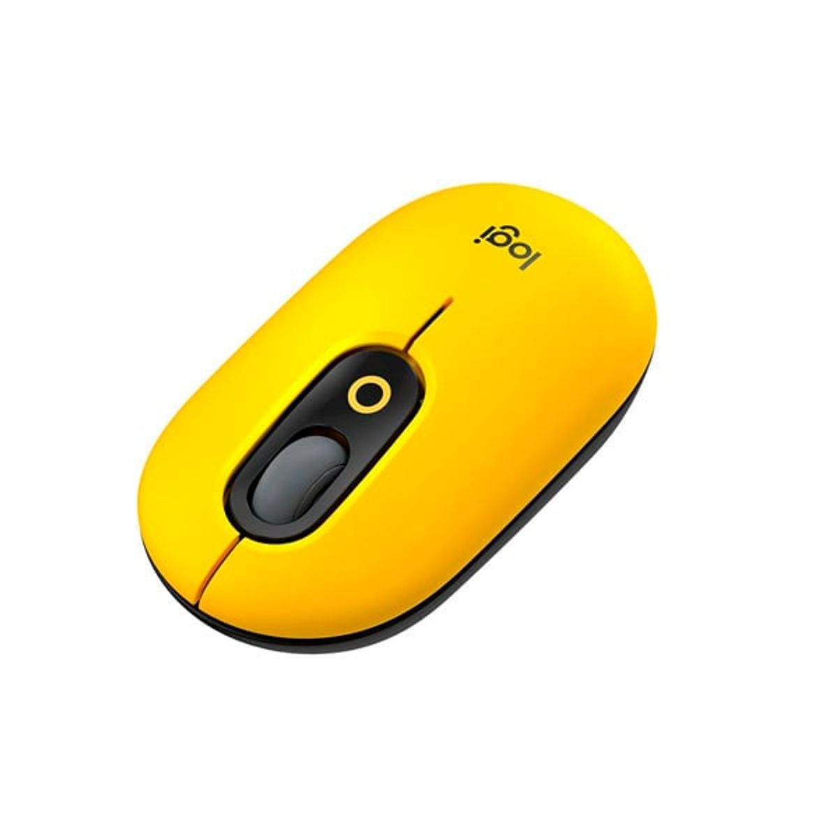 LOGITECH - Mouse Bluetooth Logitech POP Negro  Amarillo