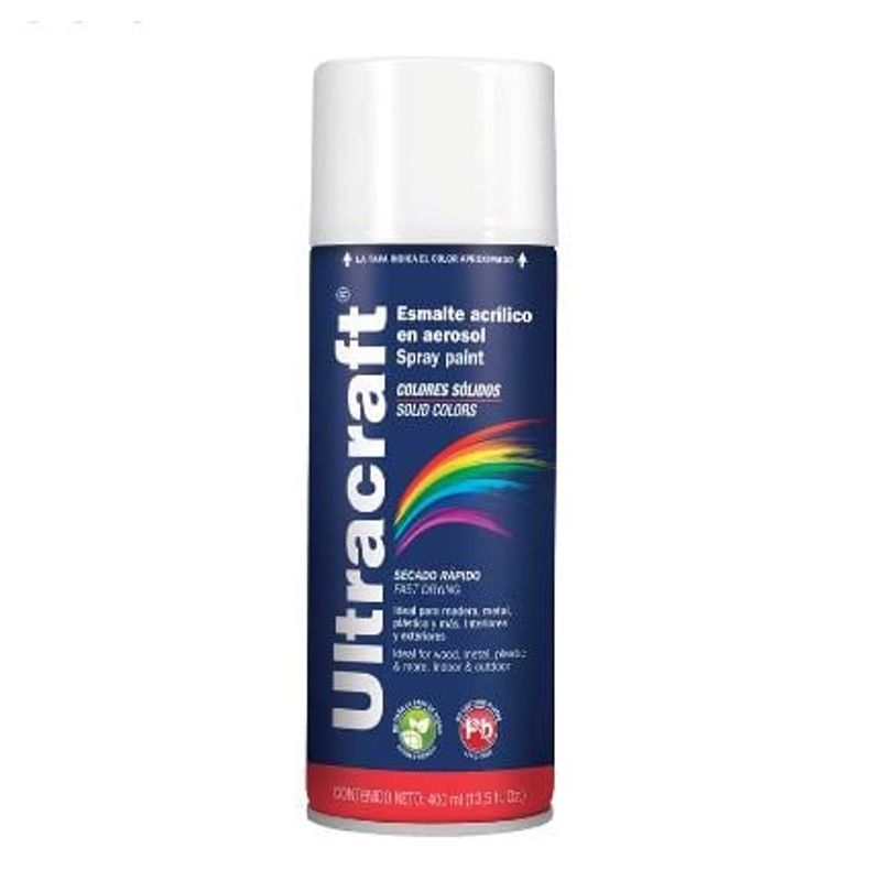 GENERICO - PINTURA EN AEROSOL BLANCO MATE 400ML, ULTRACRAFT 40038