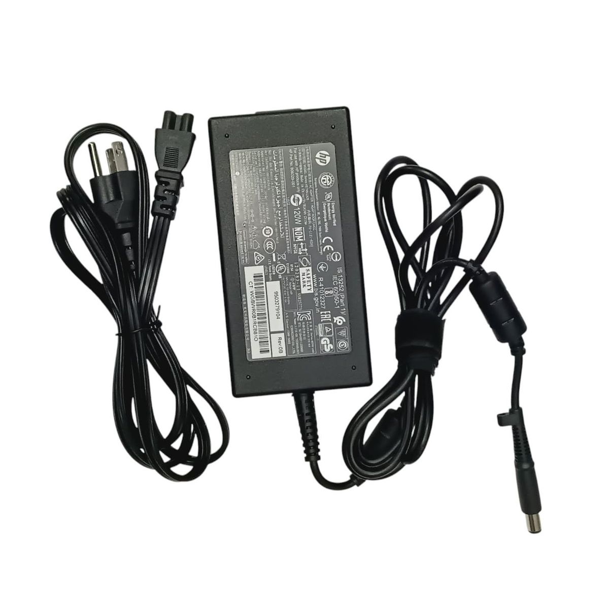 HP - Cargador Hp ORIGINAL19 .5 V  6.15 A. 120w 100V-220V PIN CENTRAL