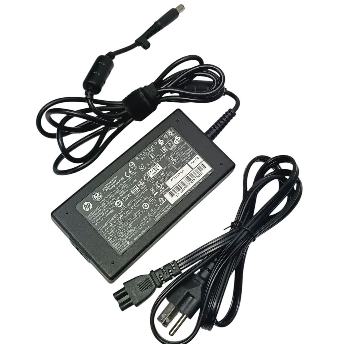 HP - Cargador Hp ORIGINAL19 .5 V  6.15 A. 120w 100V-220V PIN CENTRAL