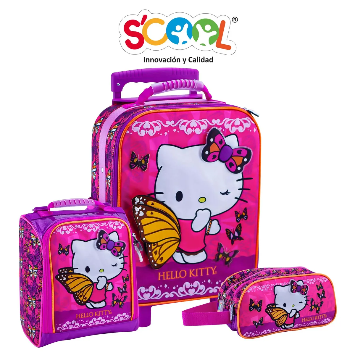 SCOOL - Set Maleta Grande Hello Kitty Magic Premium - Scool
