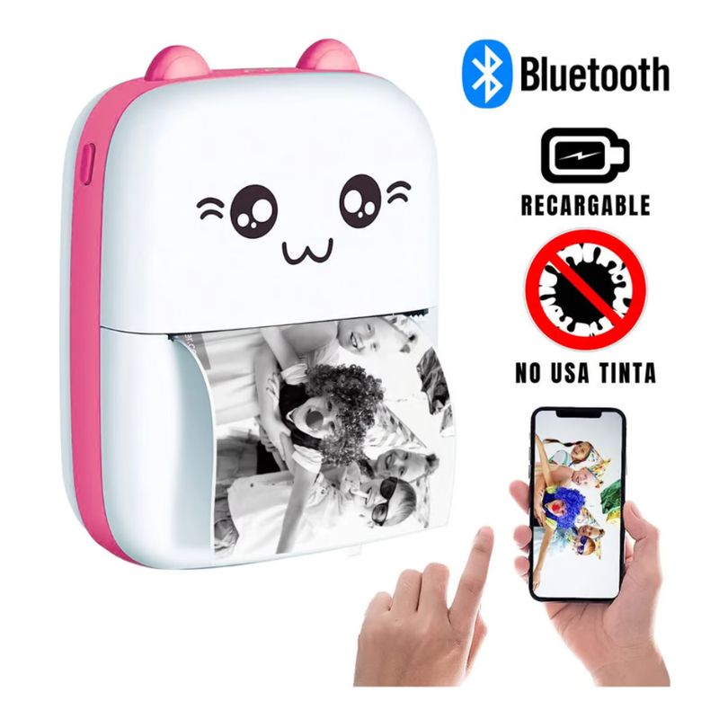 GENERICO - MINI IMPRESORA KAWAI PORTATIL
