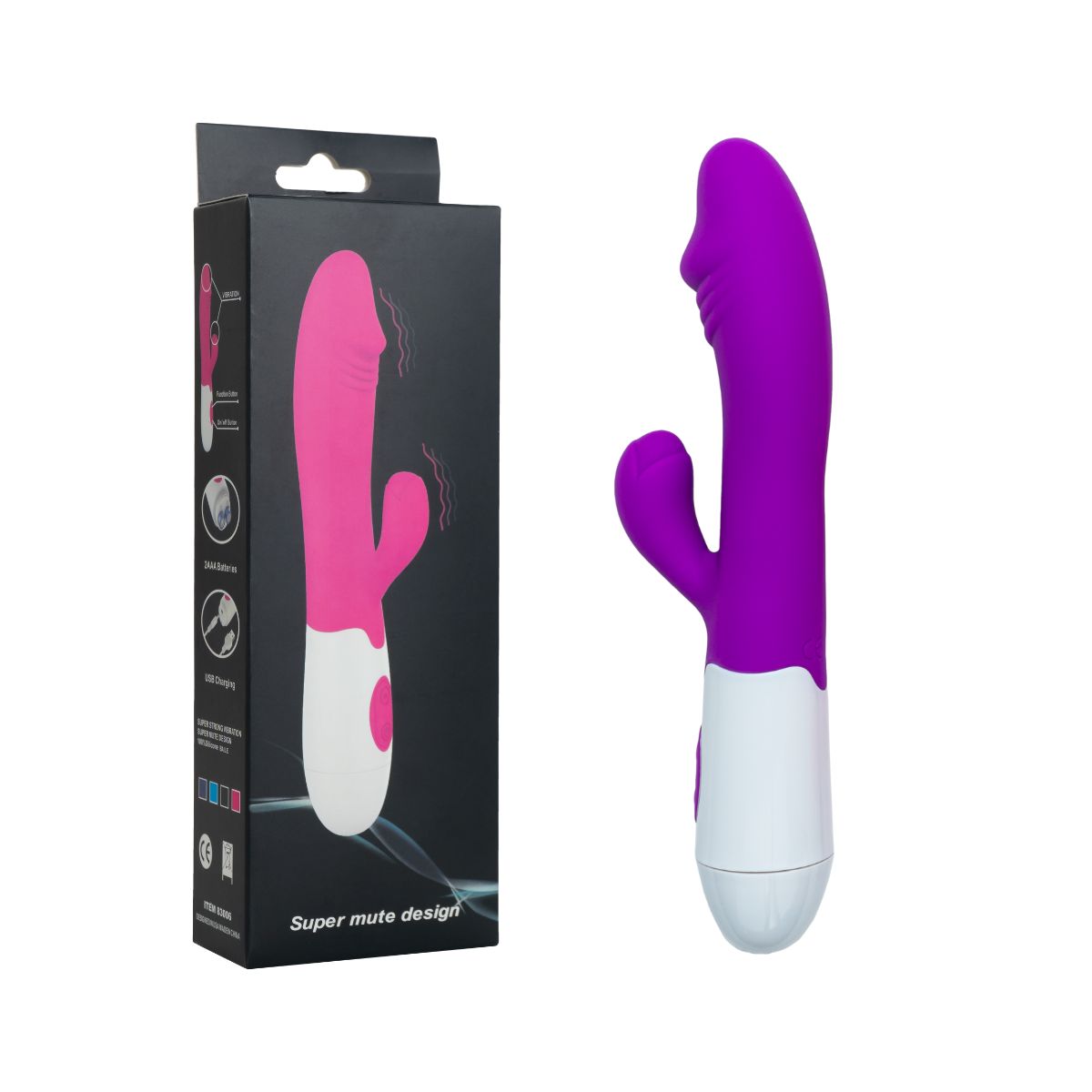 GAUDENS - Dildo vibrador estimulador - Morado