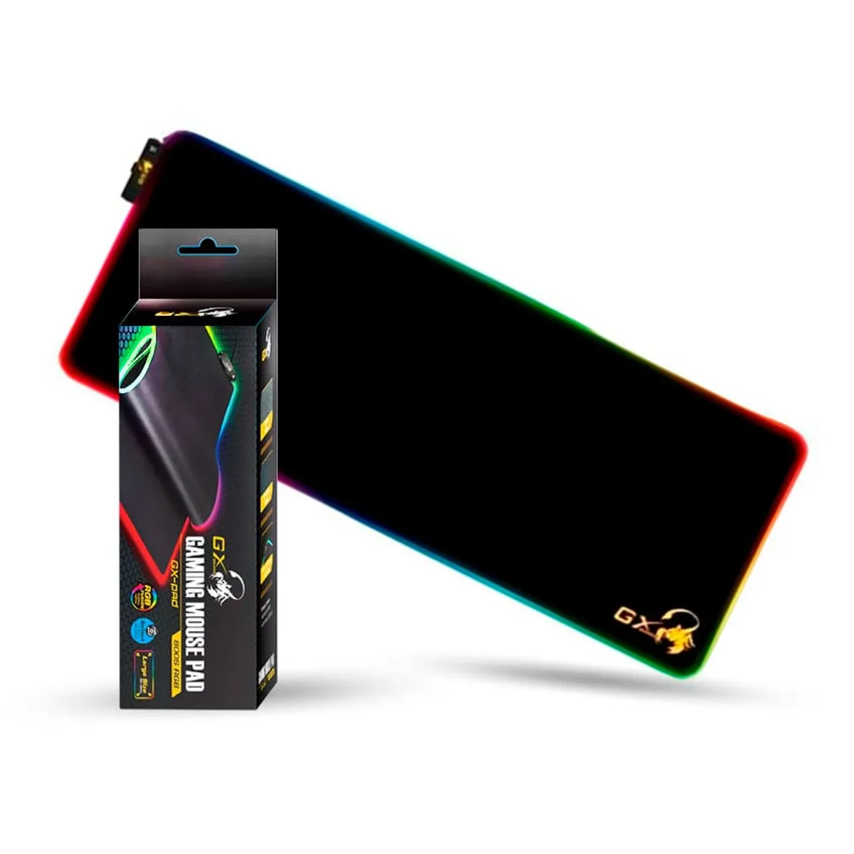 GENIUS GX - Mouse Pad RGB Genius GX-Pad 800S Tamaño XL negro