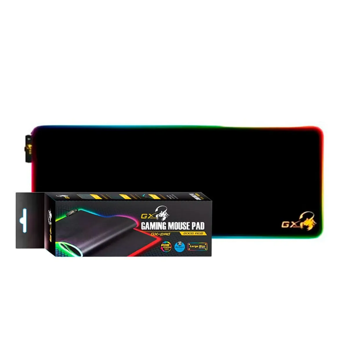 GENIUS GX - Mouse Pad RGB Genius GX-Pad 800S Tamaño XL negro