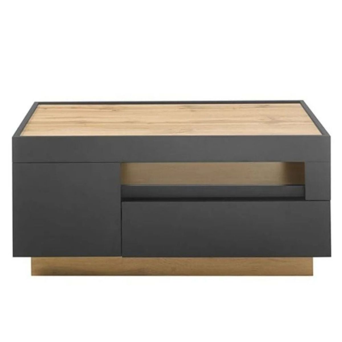 GENERICO - Mesa de Centro Aatu Color Duna y Negro - Muebles Gaudi