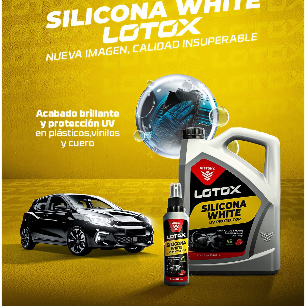 VISTONY - Silicona Liquida 300ml Fresa Proteccion UV y Extra Brillo Vistony