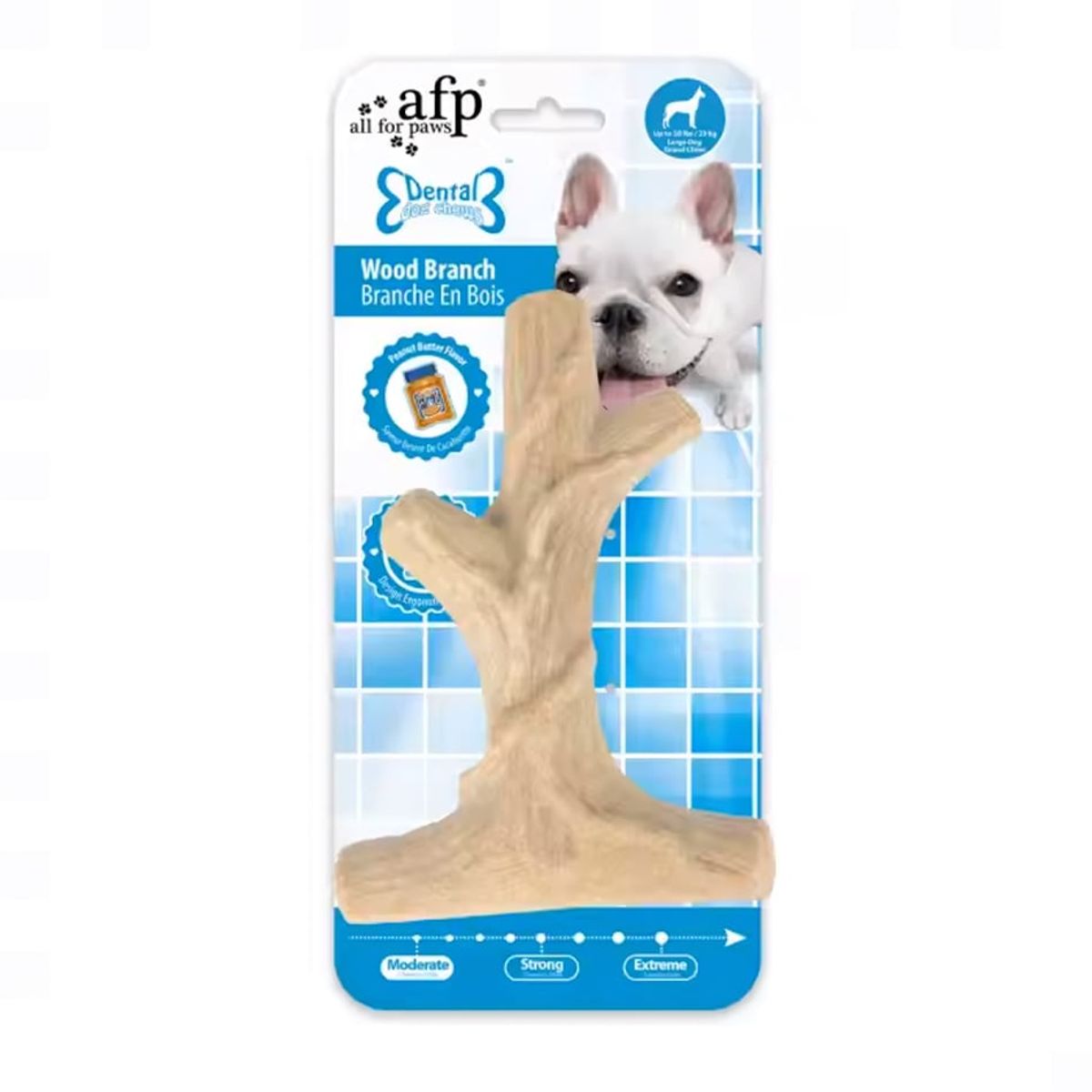 ALL FOR PAWS - Rama de madera con sabor a mantequilla de mani  AFP