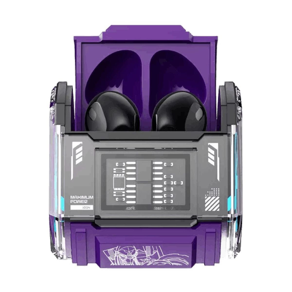 TRANSFORMERS - Audífonos Bluetooth Transformers Nightbird MG-C03 Púrpura