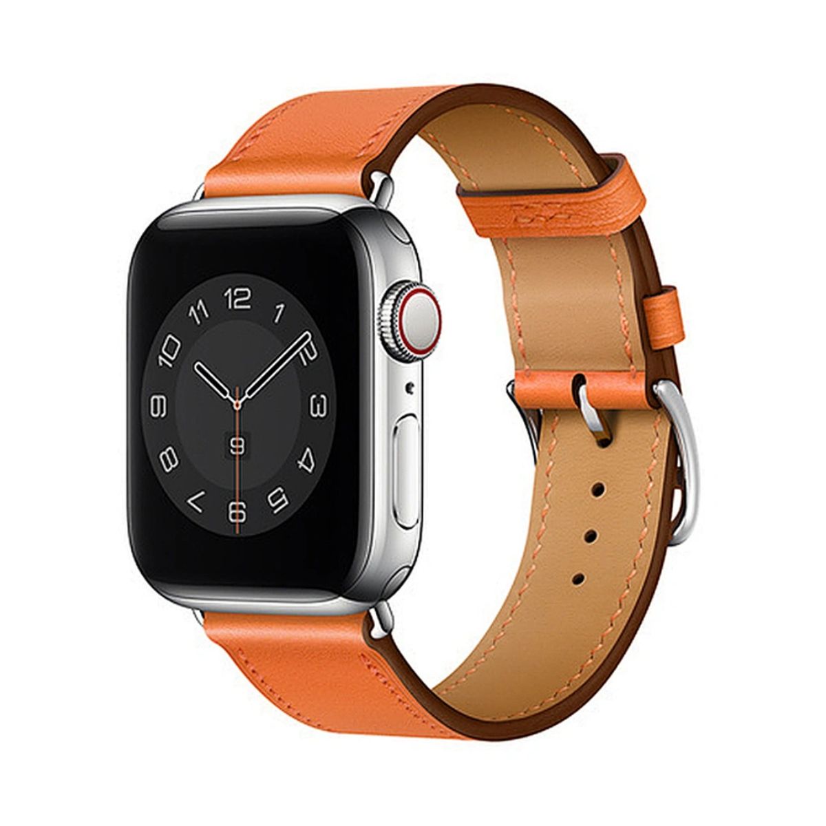 WIWU - Correa de Cuero genuino VACUNO - NARANJA - WIWU - 42mm-44mm-45mm-49mm