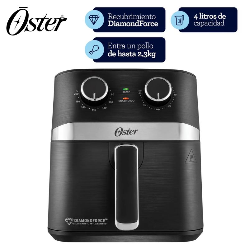 OSTER - FREIDORA DE AIRE MANUAL OSTER DIAMONDFORCE 4L CKSTAF401MDF