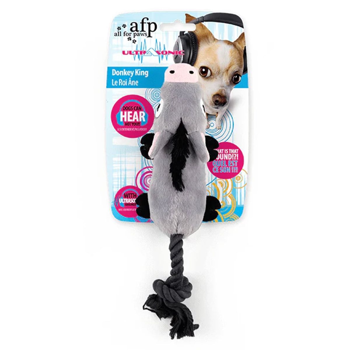 ALL FOR PAWS - Peluche para perros -  El rey burro  AFP