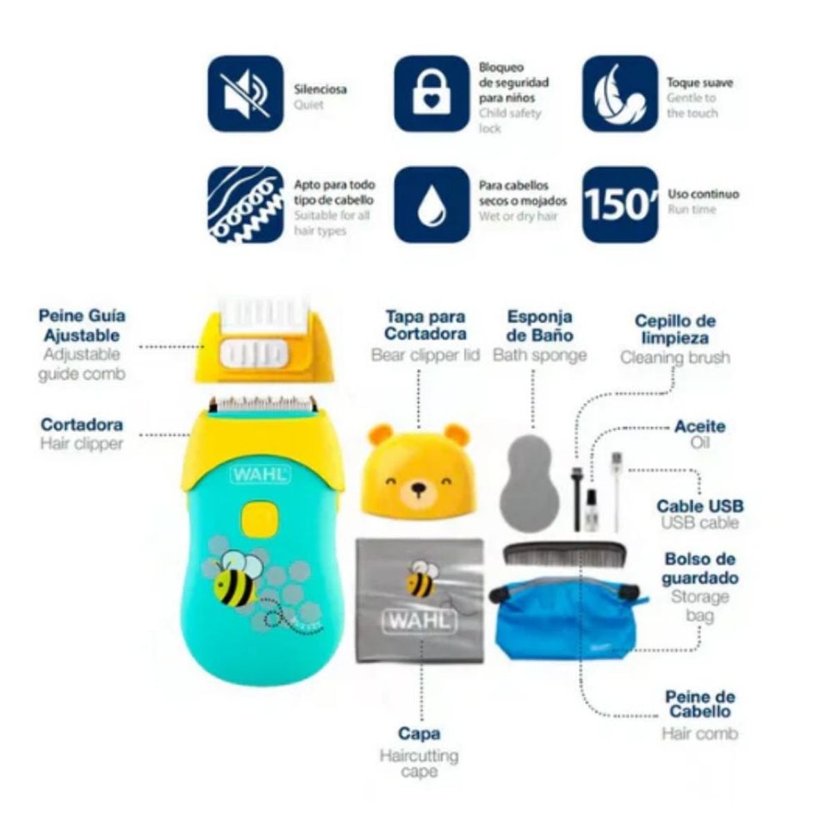 WAHL - Maquina De Cortar Cabello Wahl para Bebes