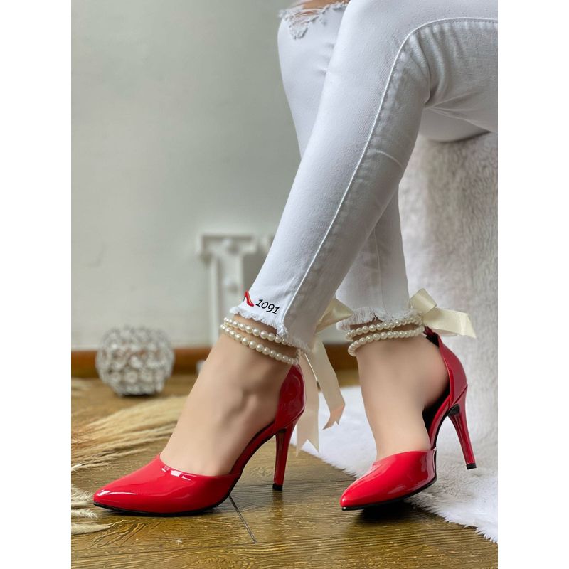 GENERICO - Stilettos Arielle para Dama - Rojo