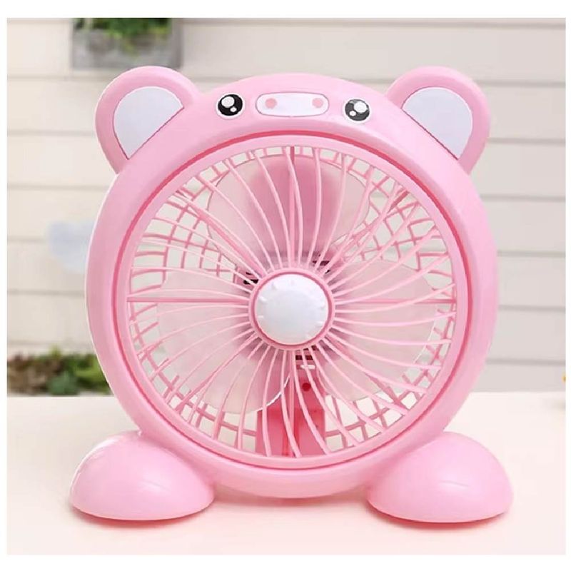 GENERICO - Ventilador de escritorio o mesa rosa