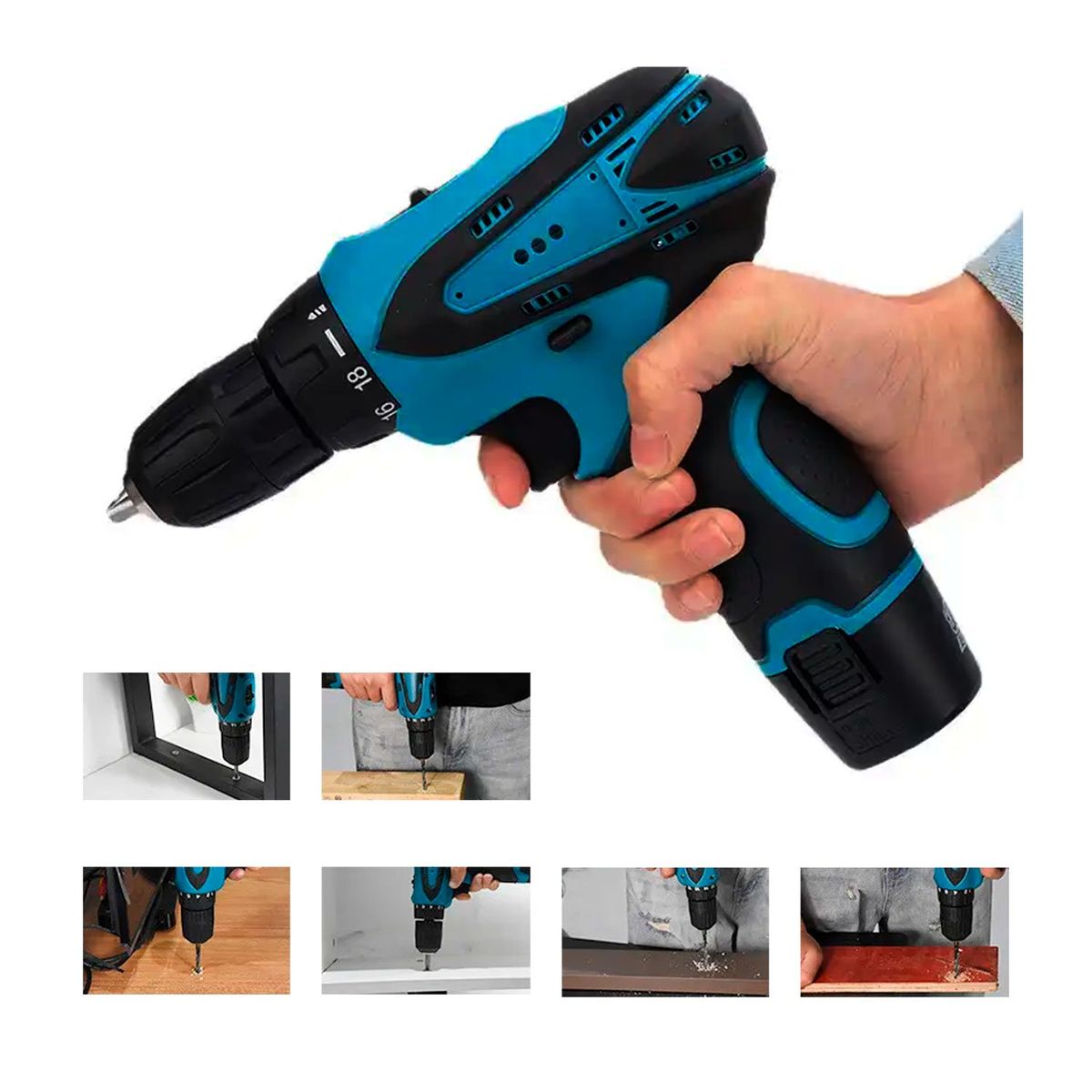 XTD - TALADRO ATORNILLADOR 12V INALAMBRICO+ ADAPTADOR CALADORA