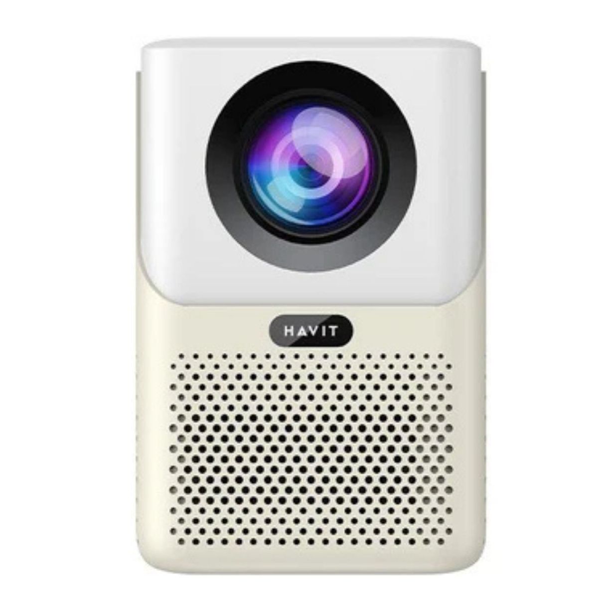 HAVIT - Proyector HAVIT PJ216A PRO  300 ANSI Lumens 4K 150" HDMI Beige