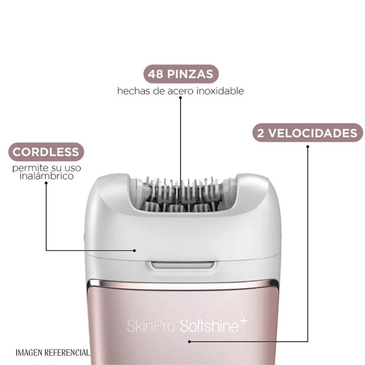 GAMA - Depiladora Gama Recargable Softshine