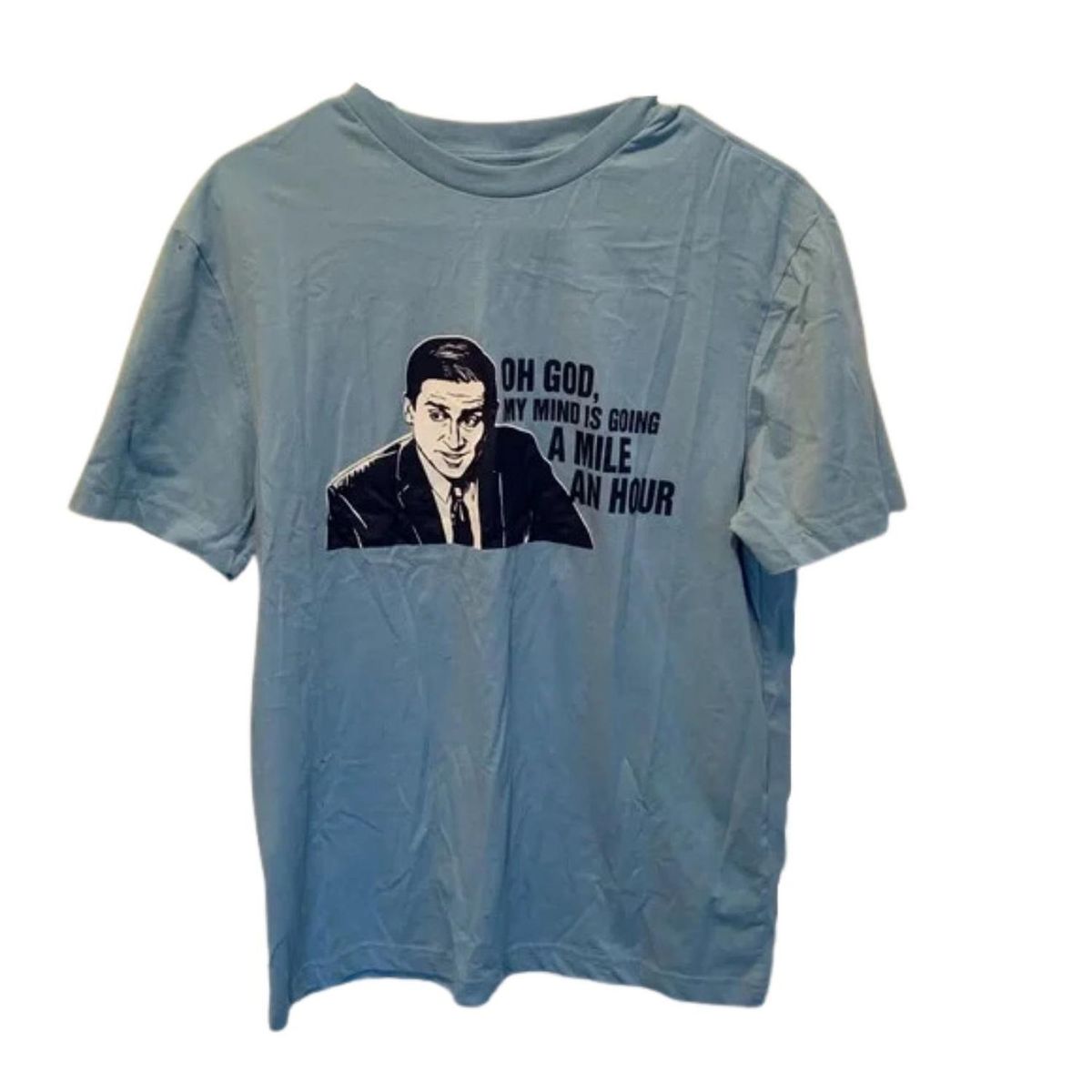 GENERICO - Polo Manga Corta The Office Hombre - Celeste